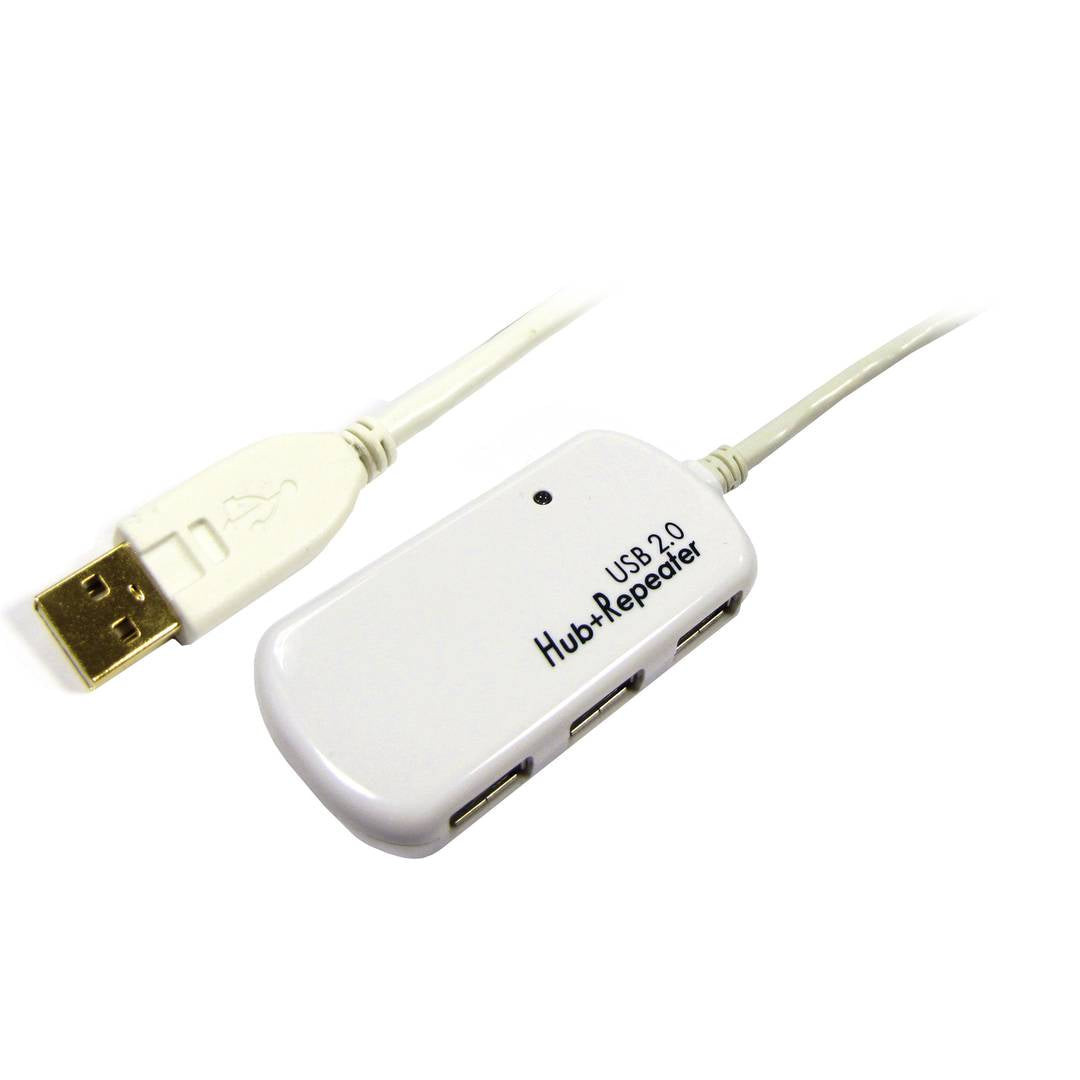 USB 2.0 Extensión Cable AM a 4 AH de 12m