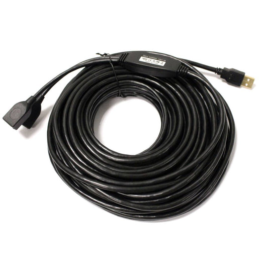 USB 2.0 Extensión Cable AM a 2 AH con alimentación de 15m
