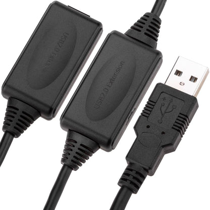 Cable prolongador USB 2.0 Extensión de 15m tipo A macho a hembra con alimentación