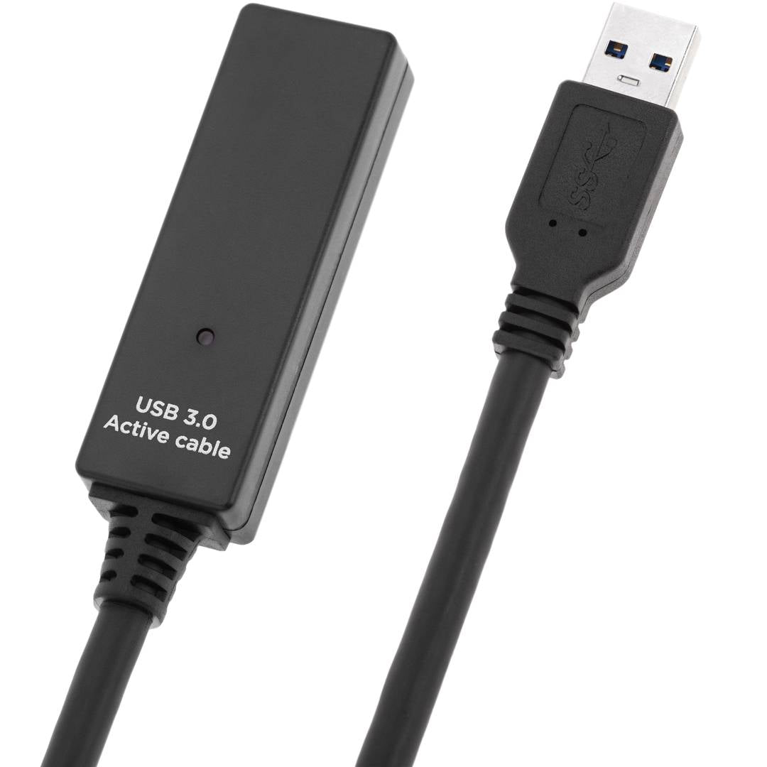 Cable prolongador USB 3.0 extensión AM a AH con alimentación de 10m