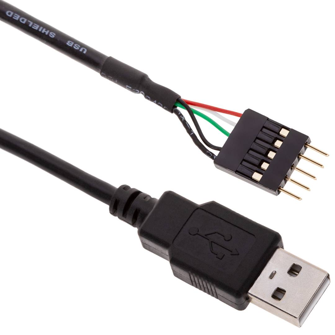 Cable USB 2.0 5-pin a AM 30cm (5P-M/A-M)