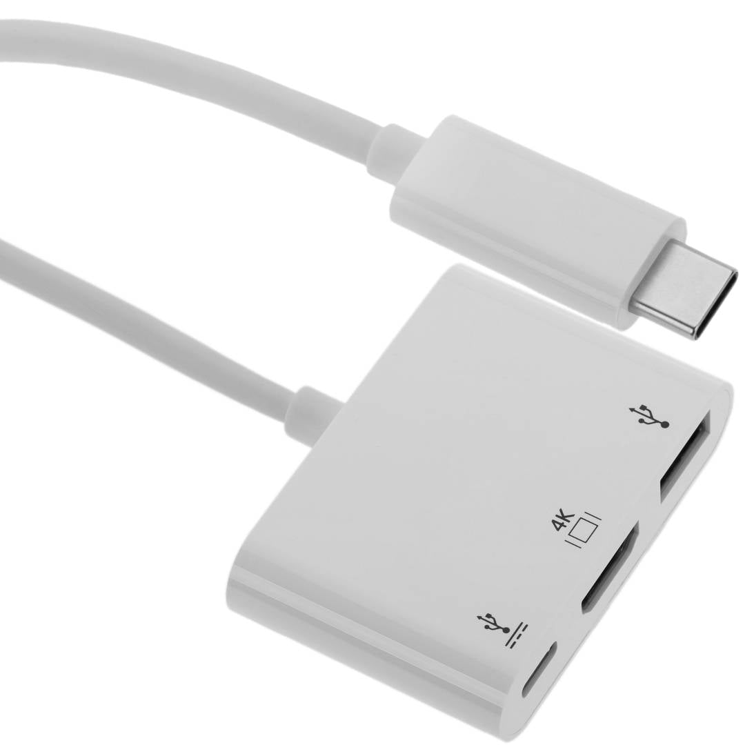 Concentrador USB 3.0 tipo C multipuerto USB tipo C USB 3.0 tipo A y HDMI 4K