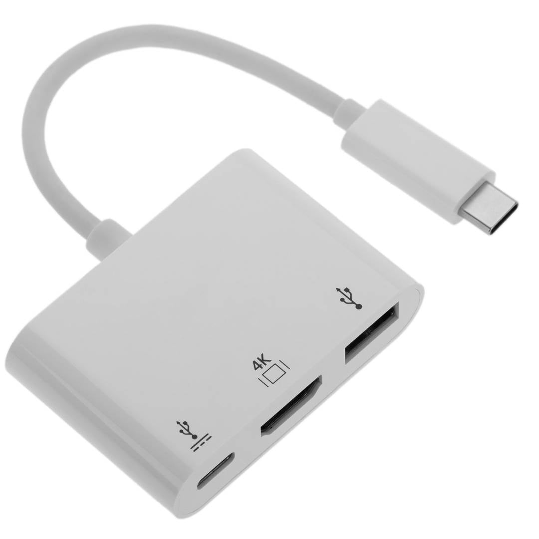 Concentrador USB 3.0 tipo C multipuerto USB tipo C USB 3.0 tipo A y HDMI 4K