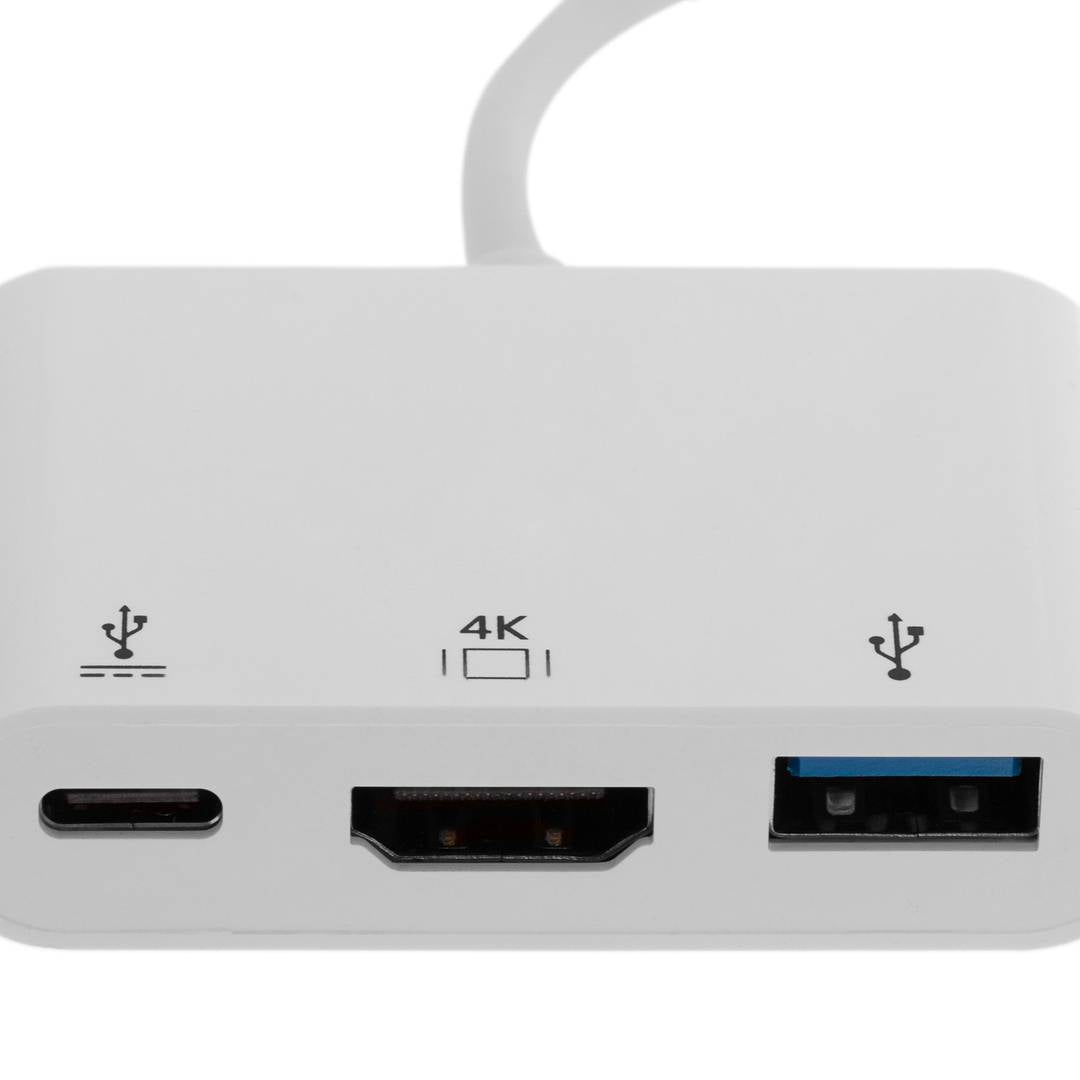 Concentrador USB 3.0 tipo C multipuerto USB tipo C USB 3.0 tipo A y HDMI 4K