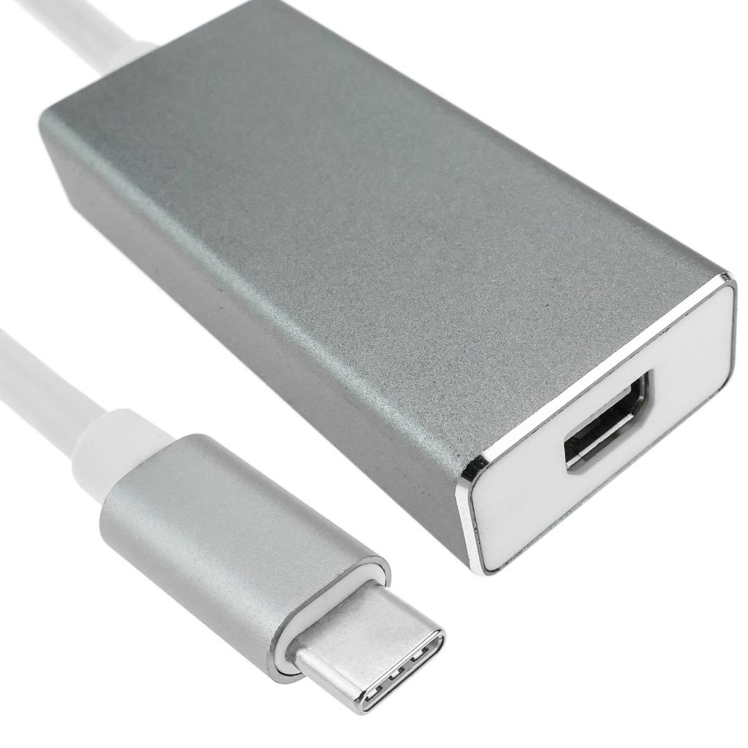 Cable USB 3.1 C macho a mini DisplayPort hembra Conversor de vídeo 4K Ultra HD 60Hz C20CH 10cm