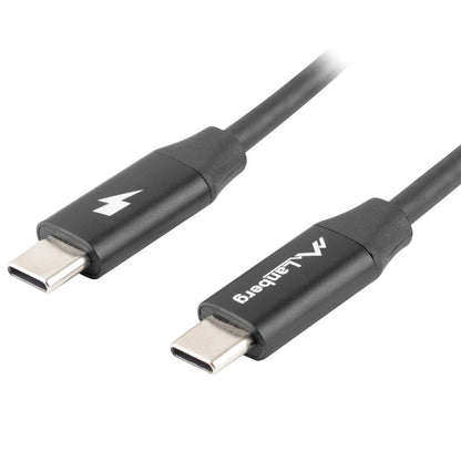 Cable USB de Lanberg CA-CMCM-40CU-0018-BK USB A 2.0 macho a USB C macho carga rápida 4.0 1.8m negro