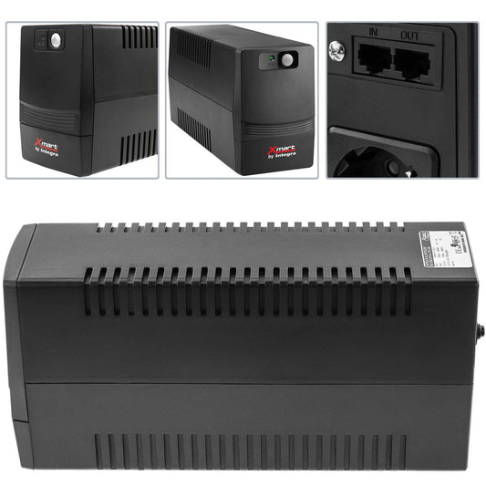 SAI de linea interactiva Supra de 700VA 360W con 2 schuko
