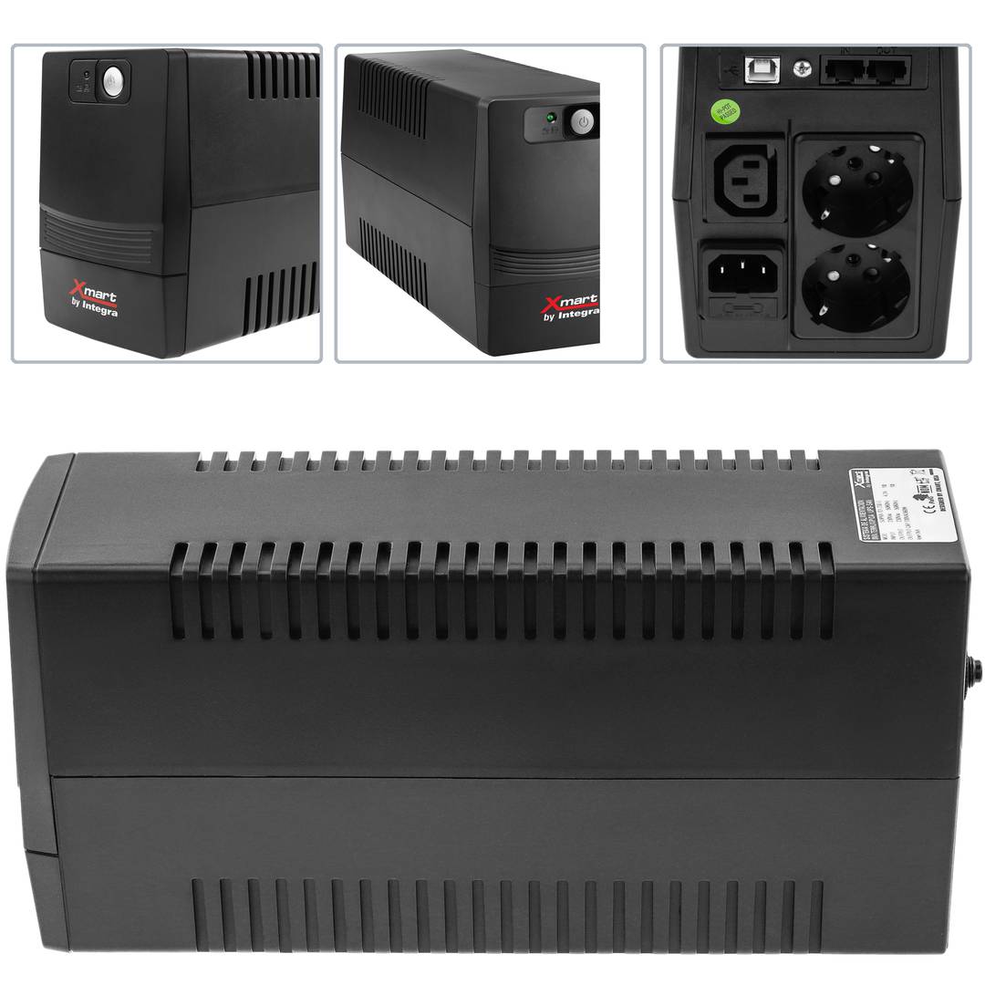 SAI de línea interactiva Supra de 900VA con 2 schuko