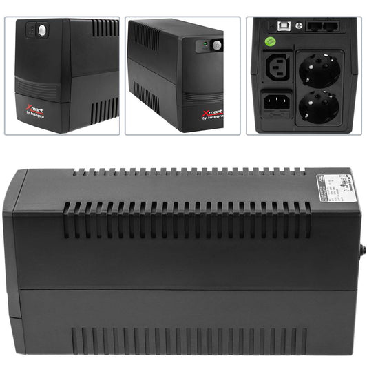 SAI de línea interactiva Supra de 900VA con 2 schuko