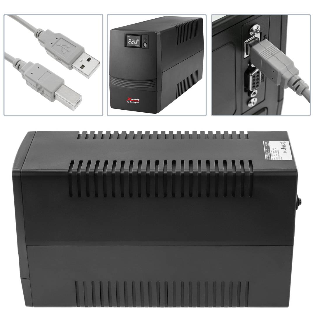 SAI de linea interactiva Supra de 1100VA 600W con 4 schuko