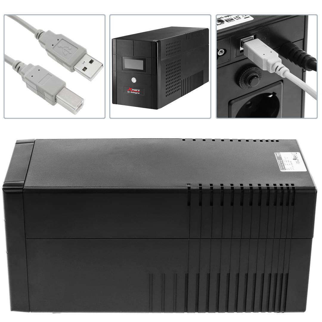 SAI de linea sinusoidal SW-PRO de 1100VA 700W con 4 schuko