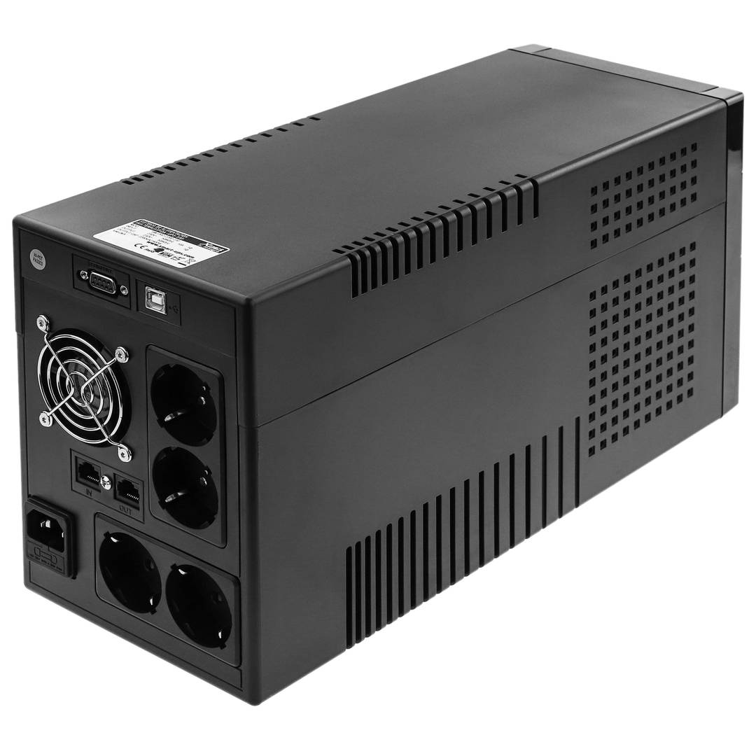 SAI de linea sinusoidal SW-PRO de 2200VA 1400W con 4 schuko