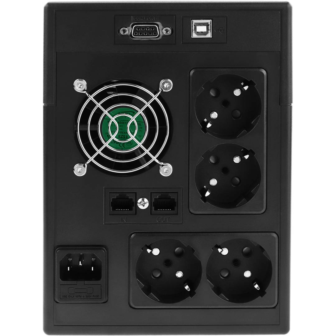 SAI de linea sinusoidal SW-PRO de 2200VA 1400W con 4 schuko
