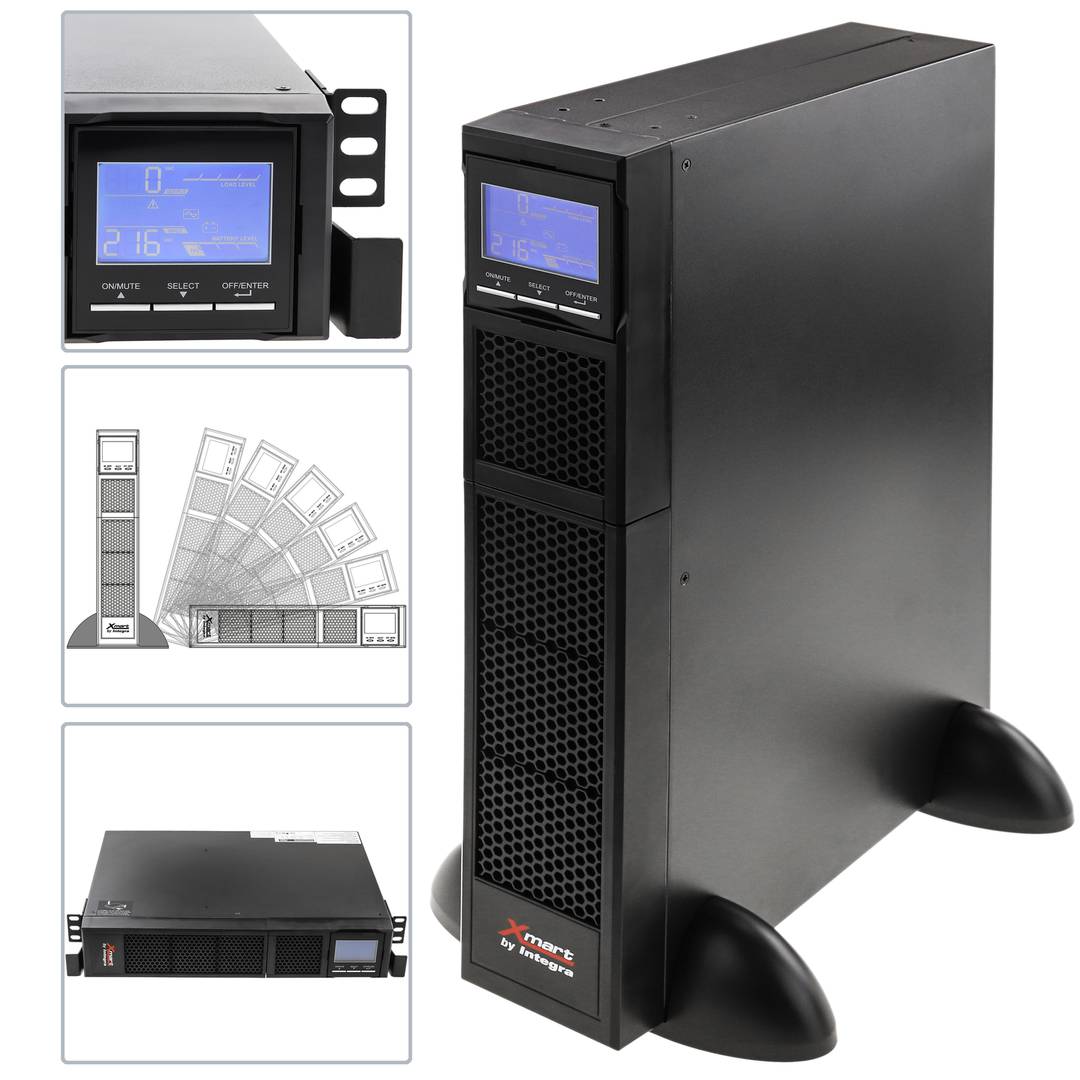 SAI on-line RT9W de 1 KVA 900W para rack 19