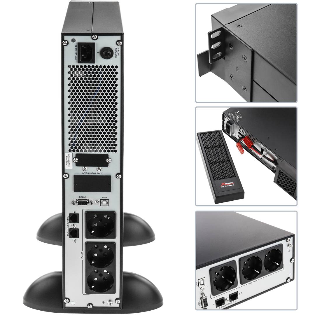 SAI on-line RT9W de 1 KVA 900W para rack 19