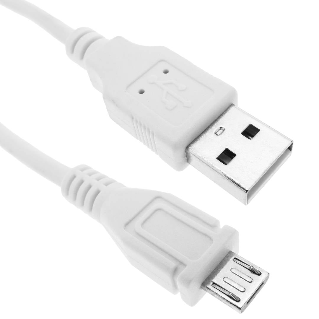 Cable USB 2.0 A macho a MicroUSB macho blanco de 2m