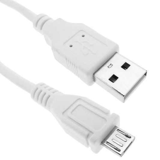 Cable USB 2.0 A MicroUSB macho blanco 3m
