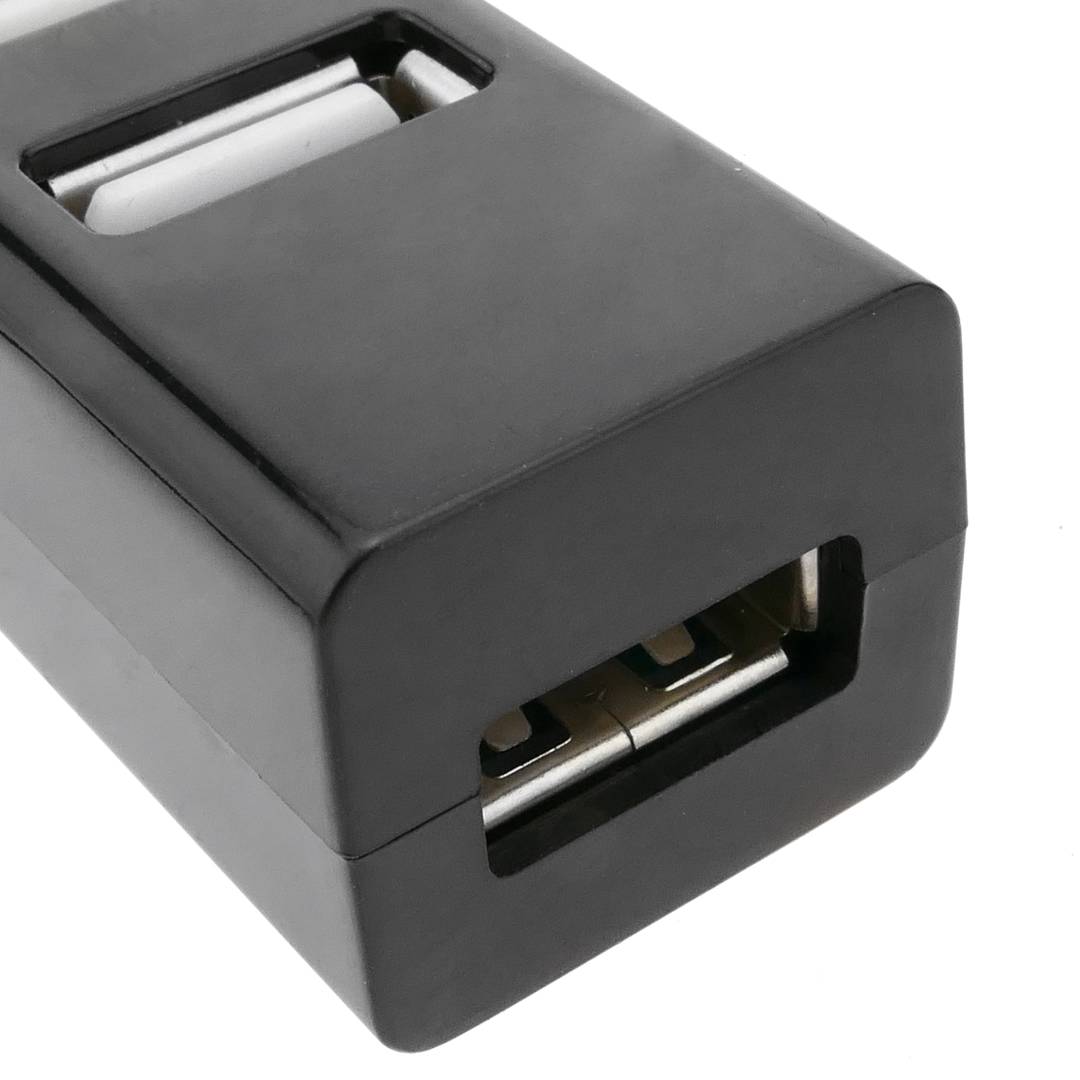 Concentrador mini USB 2.0 de 4 puertos
