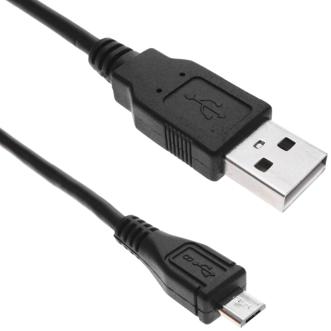 Cable microUSB 2.0 macho a USB Tipo A macho de 0,80 m color negro