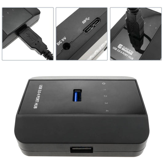 Concentrador SuperSpeed USB 3.0 de 4 puertos A hembra