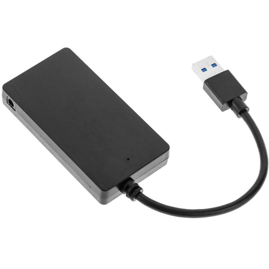 Concentrador USB 3.0 con 4 puertos USB A hembra.