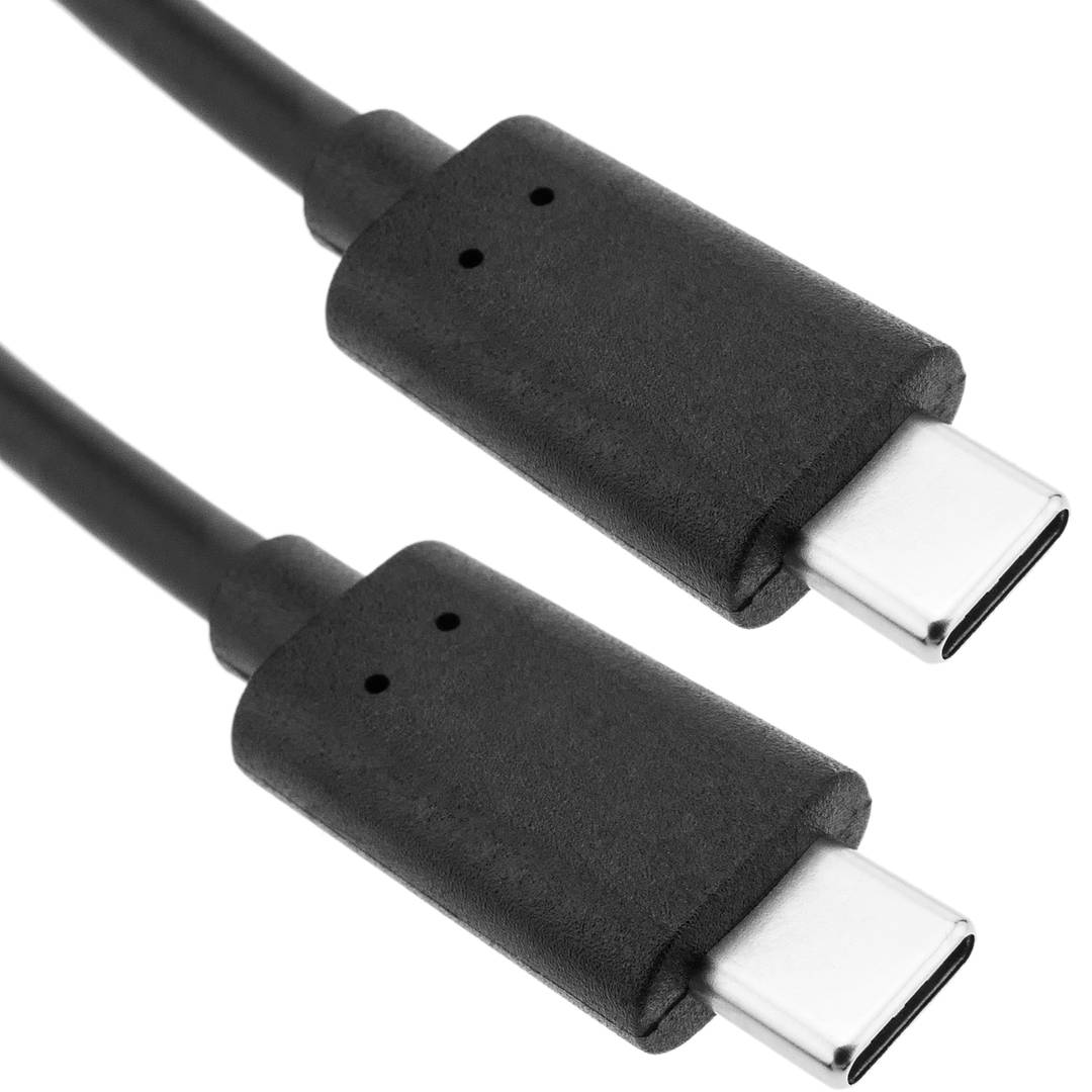 Cable USB tipo C 2.0 Gen 1 macho a macho 1.8m en color negro