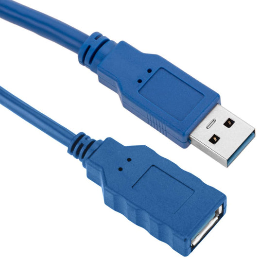 Cable alargador USB 3.0 de 1 m tipo A Macho a Hembra azul