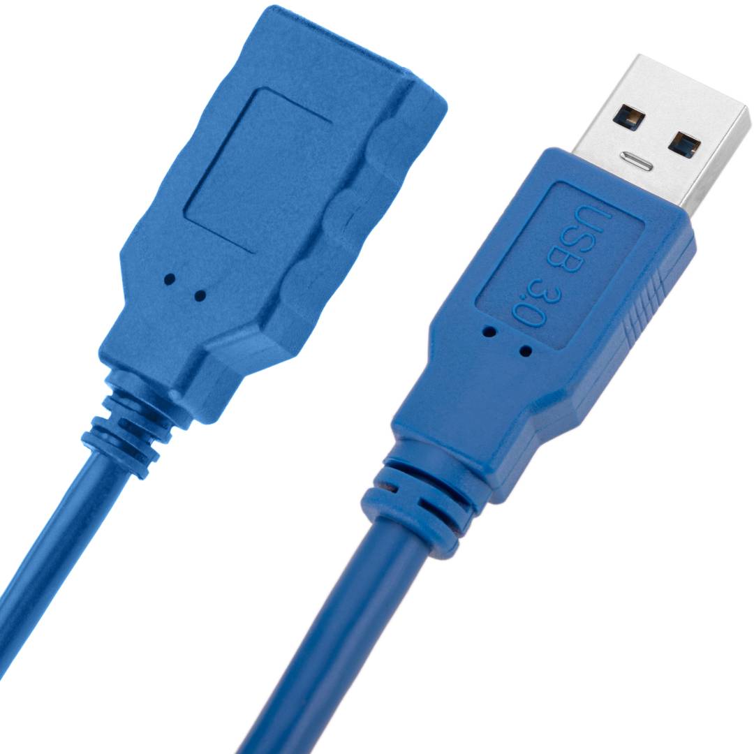 Cable alargador USB 3.0 de 1 m tipo A Macho a Hembra azul