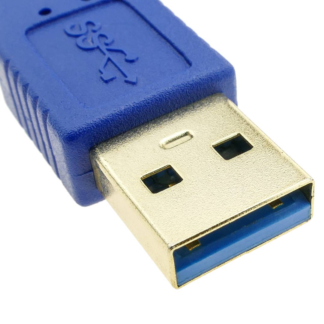 Cable alargador USB tipo A 3.0 de 5m Macho a Hembra azul