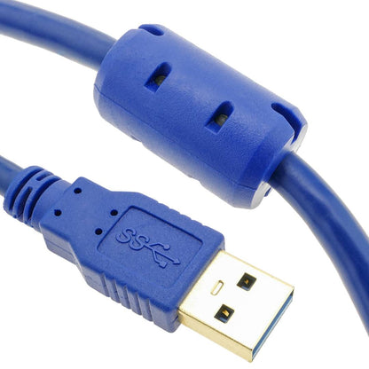 Cable alargador USB tipo A 3.0 de 5m Macho a Hembra azul