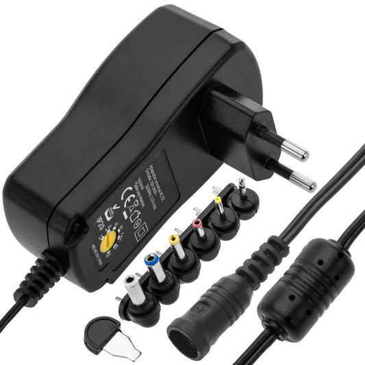 Alimentador universal 100-240 VAC a DC multi-voltaje 3V a 12V