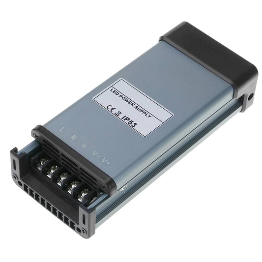 Fuente de alimentación industrial de superficie 12VDC 8.3A. Tamaño 75 x 190 x 42 mm IP53