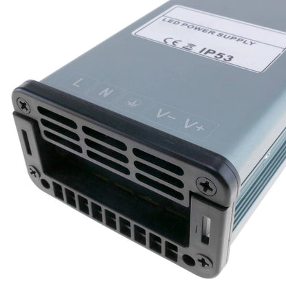 Fuente de alimentación industrial de superficie 12VDC 8.3A. Tamaño 75 x 190 x 42 mm IP53