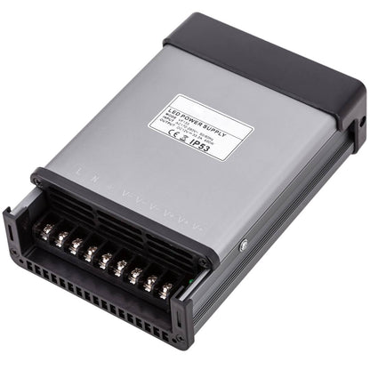 Fuente de alimentación industrial de superficie 12VDC 33.3A. Tamaño 116 x 194 x 50 mm IP53