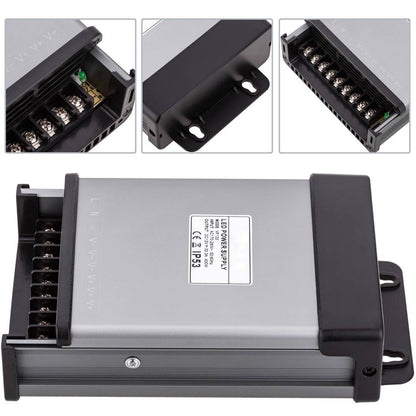Fuente de alimentación industrial de superficie 12VDC 33.3A. Tamaño 116 x 194 x 50 mm IP53