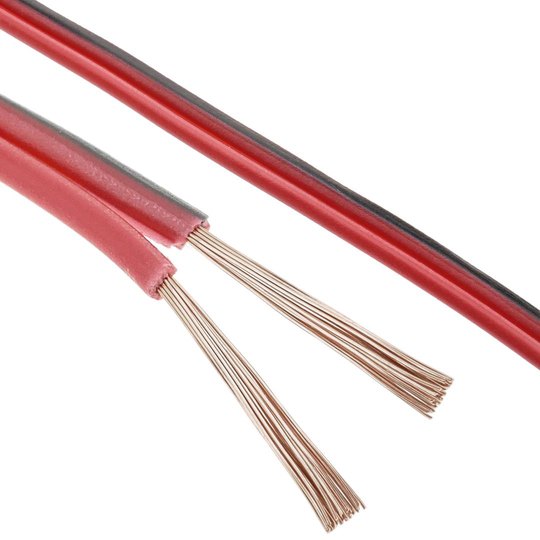 Cable eléctrico y altavoces estéreo 2x0.75mm bobina 100m
