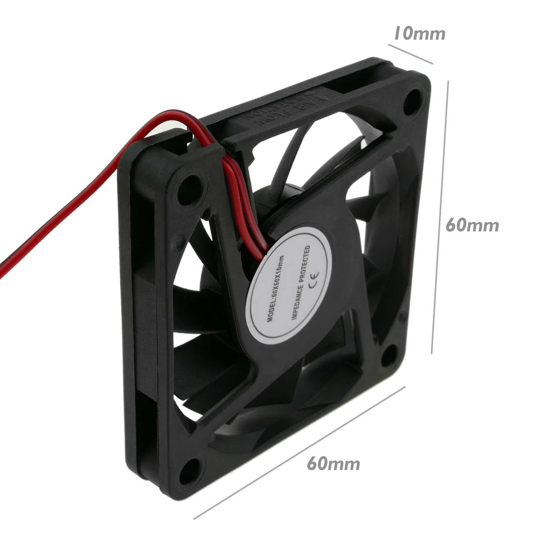 Ventilador de chasis 60x60x10 mm de 5 VDC para caja de ordenador