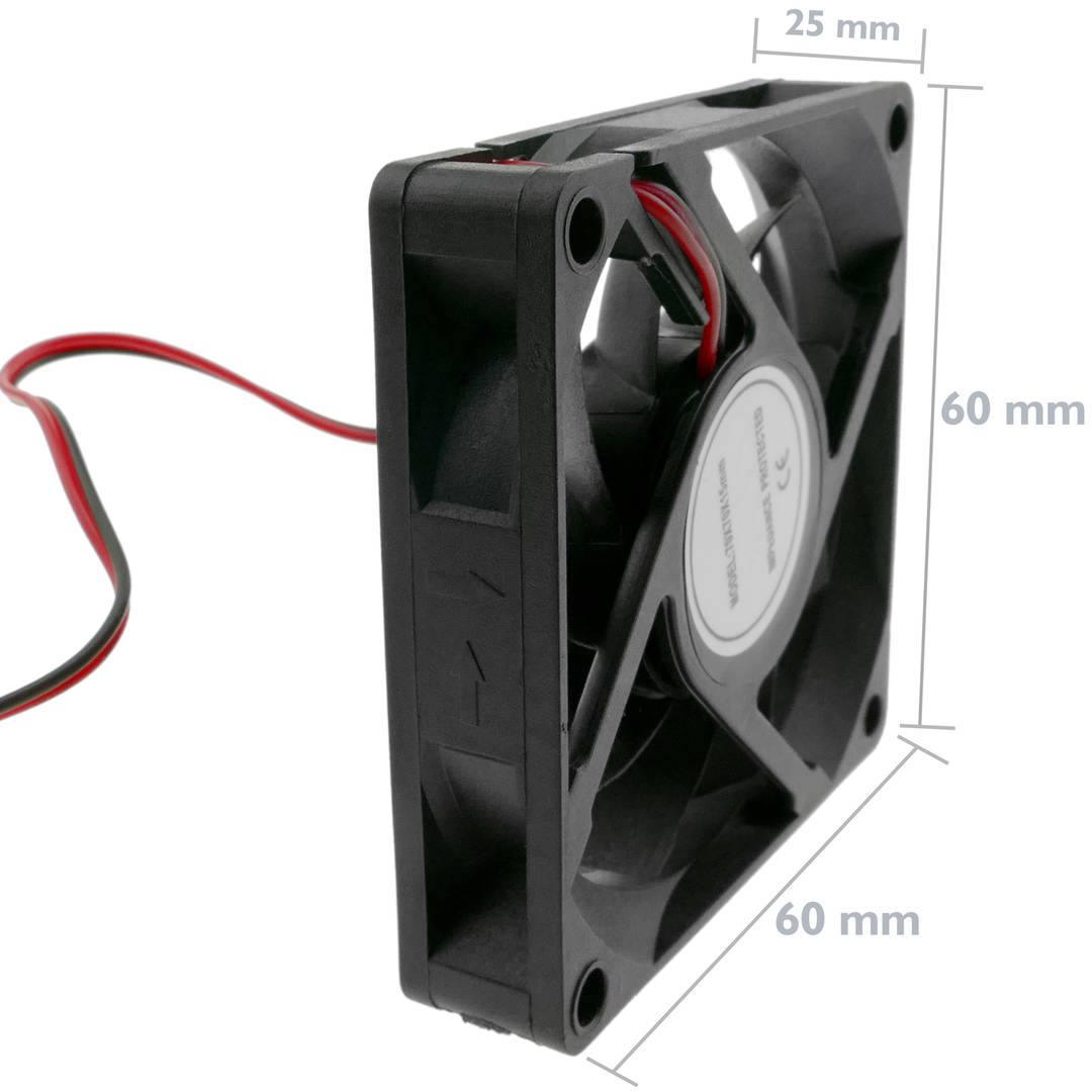 Ventilador de chasis 60x60x25 mm de 5 VDC para caja de ordenador