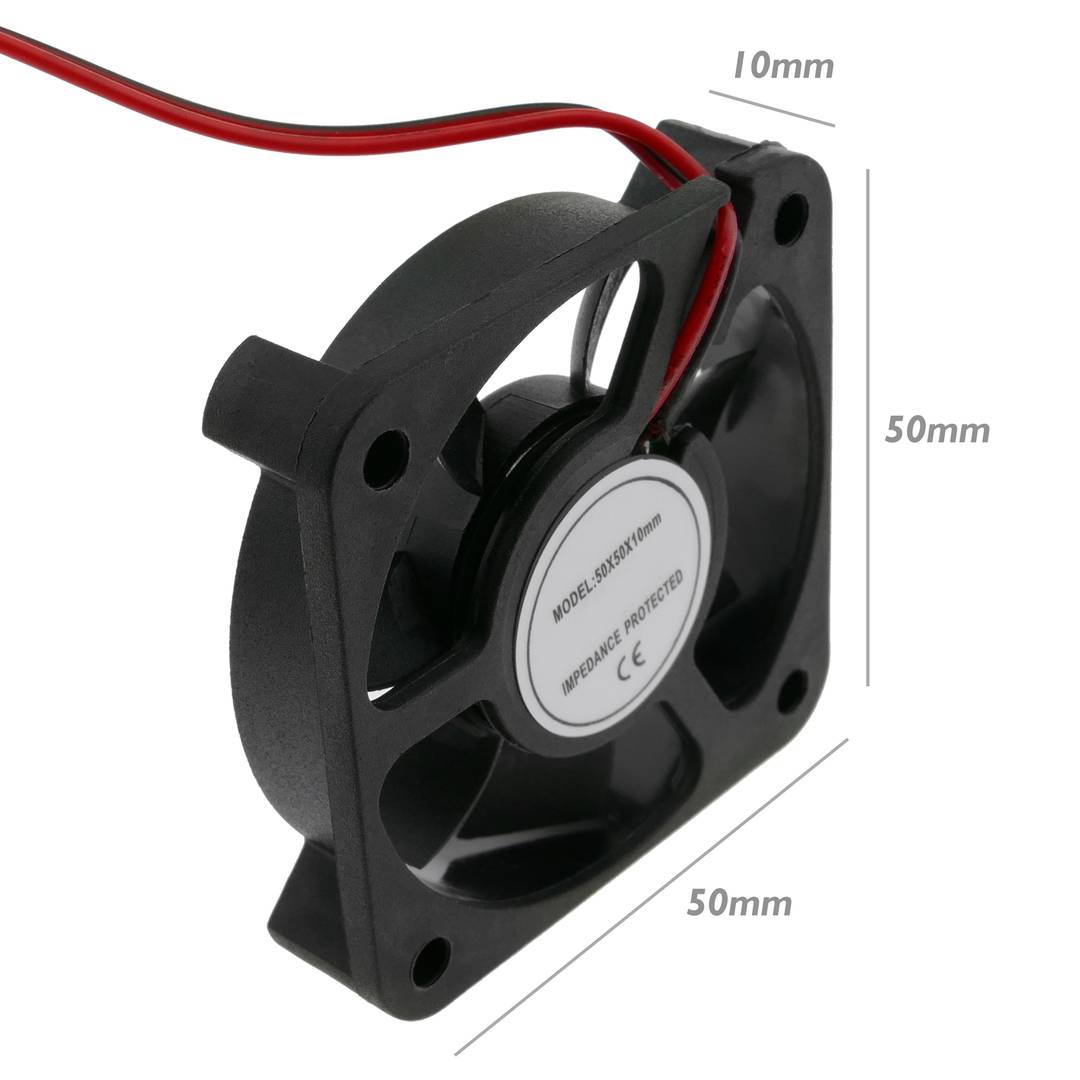 Ventilador de chasis 50x50x10 mm de 5 VDC para caja de ordenador con rodamiento de bolas