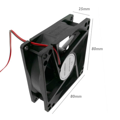 Ventilador de chasis 80x80x25 mm de 5 VDC para caja de ordenador con rodamiento de bolas