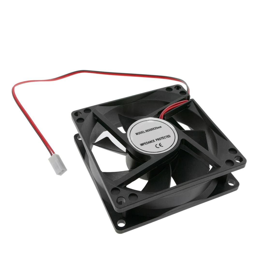 Ventilador de chasis 80x80x25 mm de 5 VDC para caja de ordenador con rodamiento de bolas