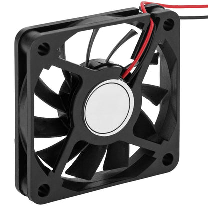 Ventilador de chasis 60x60x10 mm de 12 VDC para caja de ordenador con rodamiento de bolas