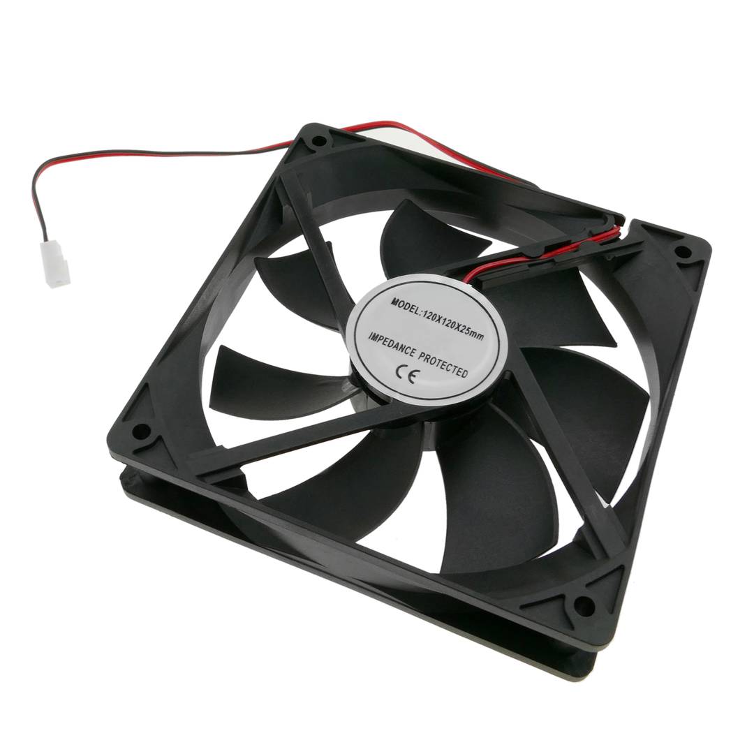 Ventilador de chasis 120x120x25 mm de 12 VDC para caja de ordenador con rodamiento de bolas
