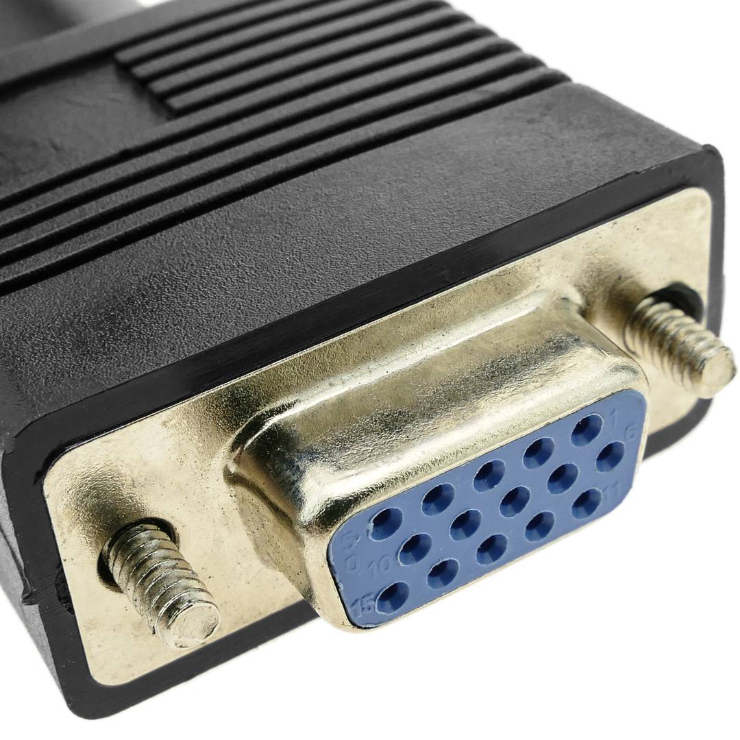 Cable duplicador pasivo tipo Y de 1 VGA a 2 VGA de 30cm