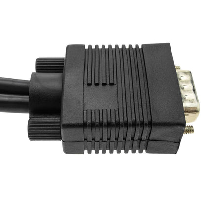 Cable duplicador pasivo tipo Y de 1 VGA a 2 VGA de 30cm