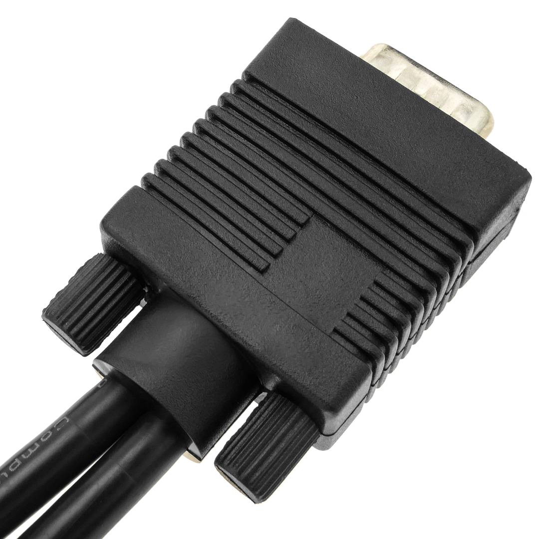 Cable duplicador pasivo tipo Y de 1 VGA a 2 VGA de 30cm