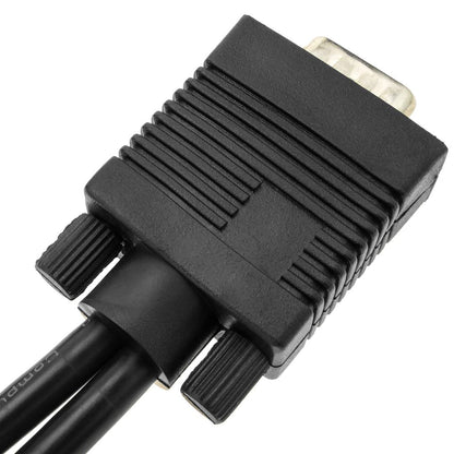 Cable duplicador pasivo tipo Y de 1 VGA a 2 VGA de 30cm