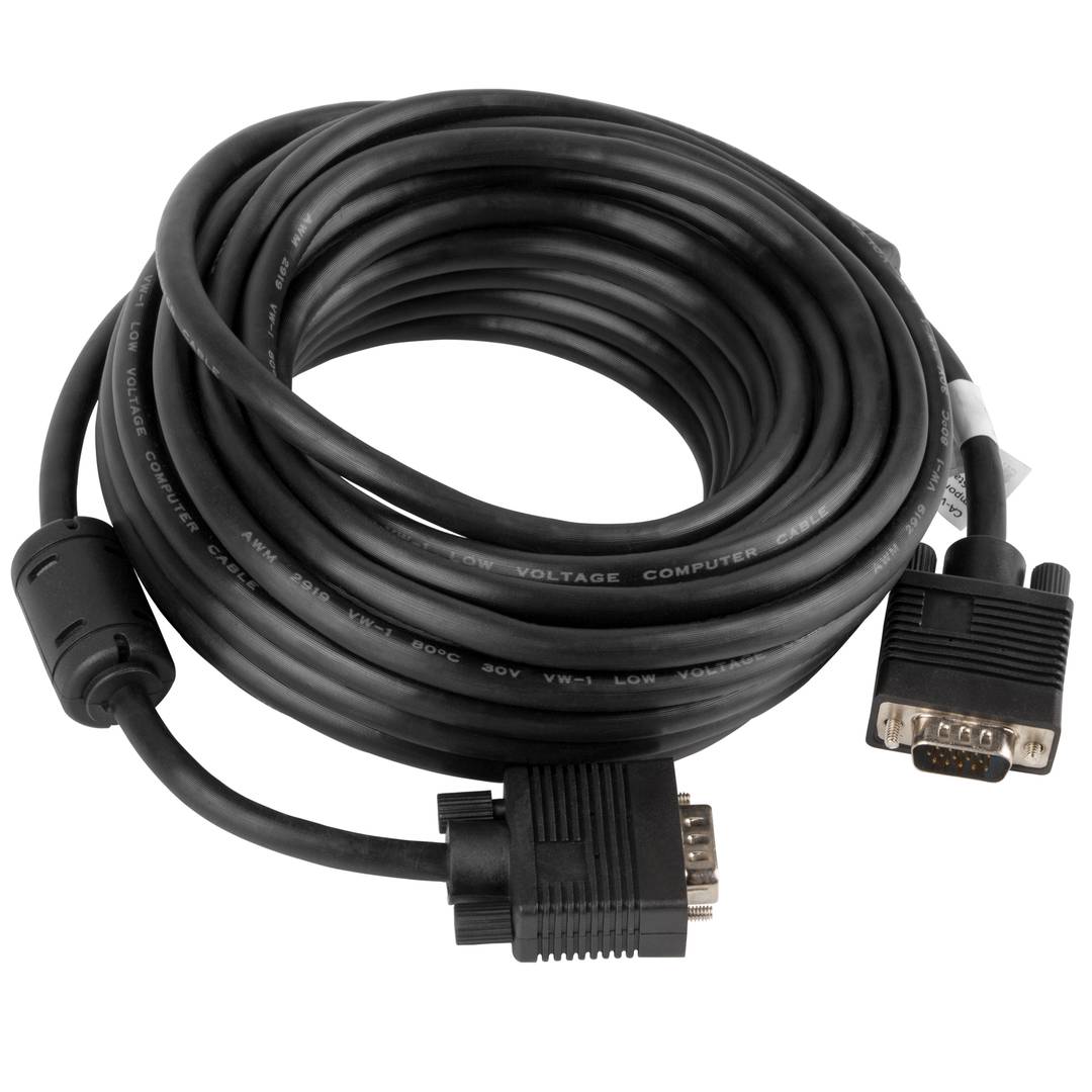 Cable VGA macho a macho 10 metros negro de Lanberg CA-VGAC-10CC-0100-B