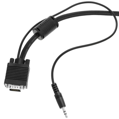 Super cable VGA con jack de audio de 3,5 mm macho macho de 1 m