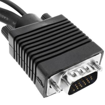 Super cable VGA con jack de audio de 3,5 mm macho macho de 1 m